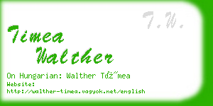 timea walther business card